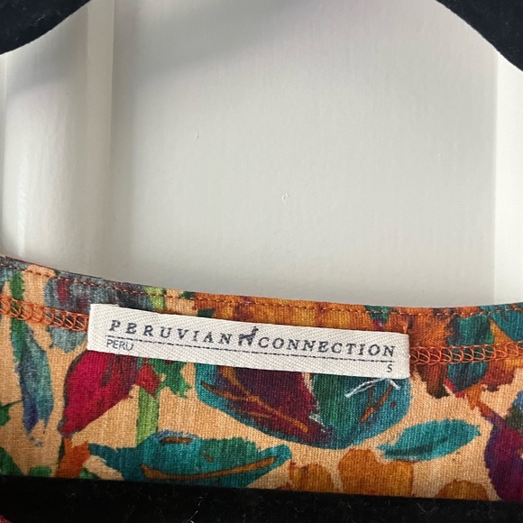 Peruvian Connection Pima Cotton Floral Print Dress - Picture 2 of 5